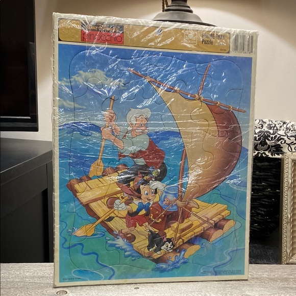 Disney Other - Vintage 1973-1980’s Disney Golden Pinocchio Puzzle!